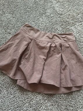 Women’s Pleated Mini Skirt - Dusty Mauve